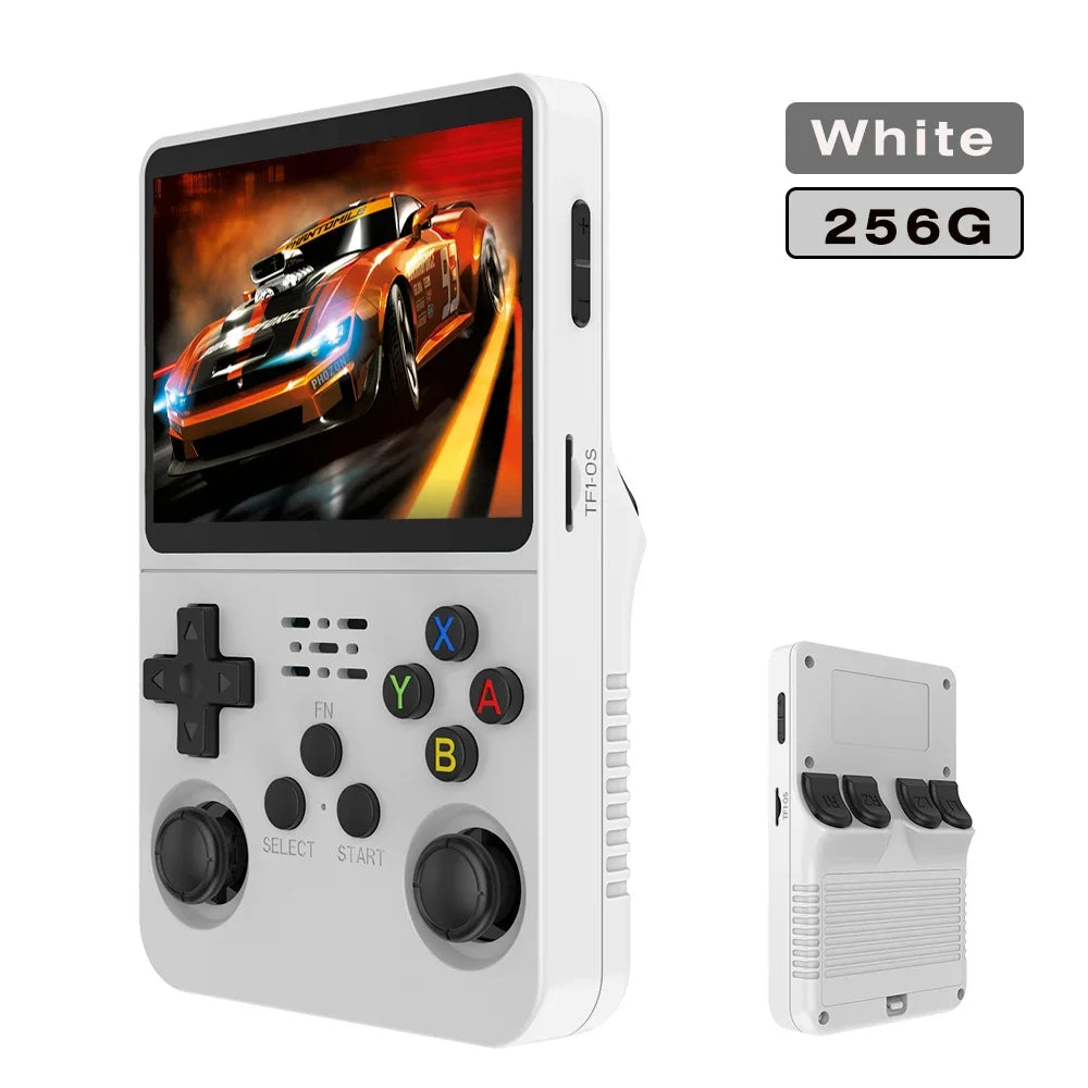 Max 256G Retro Handheld Game Console Linux System 3.5Inch IPS Screen Portable Pocket Video Player 2Joystick 64G 128G Games R36S