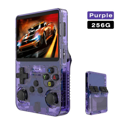 Max 256G Retro Handheld Game Console Linux System 3.5Inch IPS Screen Portable Pocket Video Player 2Joystick 64G 128G Games R36S