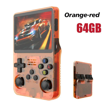 Max 256G Retro Handheld Game Console Linux System 3.5Inch IPS Screen Portable Pocket Video Player 2Joystick 64G 128G Games R36S