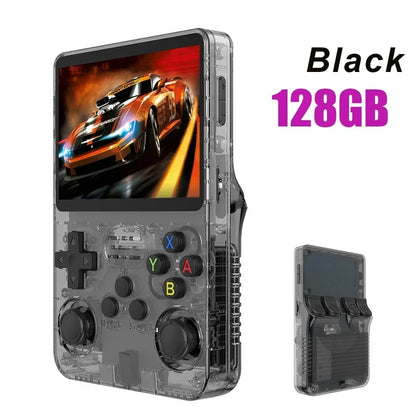 Max 256G Retro Handheld Game Console Linux System 3.5Inch IPS Screen Portable Pocket Video Player 2Joystick 64G 128G Games R36S