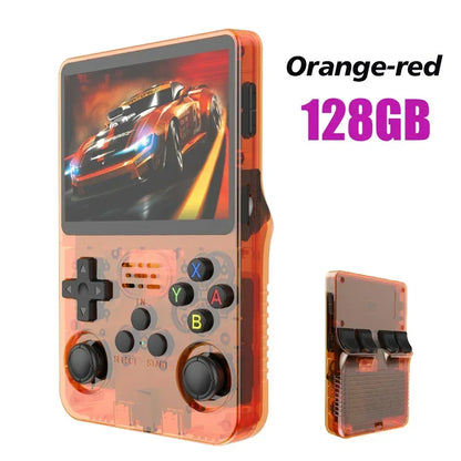 Max 256G Retro Handheld Game Console Linux System 3.5Inch IPS Screen Portable Pocket Video Player 2Joystick 64G 128G Games R36S