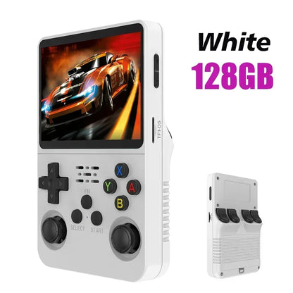 Max 256G Retro Handheld Game Console Linux System 3.5Inch IPS Screen Portable Pocket Video Player 2Joystick 64G 128G Games R36S