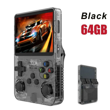 Max 256G Retro Handheld Game Console Linux System 3.5Inch IPS Screen Portable Pocket Video Player 2Joystick 64G 128G Games R36S