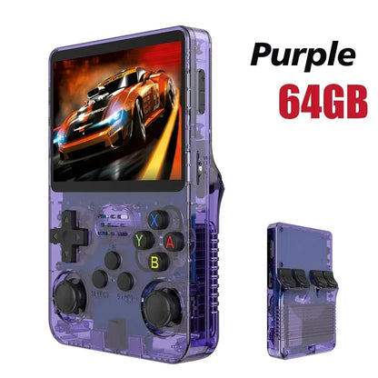 Max 256G Retro Handheld Game Console Linux System 3.5Inch IPS Screen Portable Pocket Video Player 2Joystick 64G 128G Games R36S