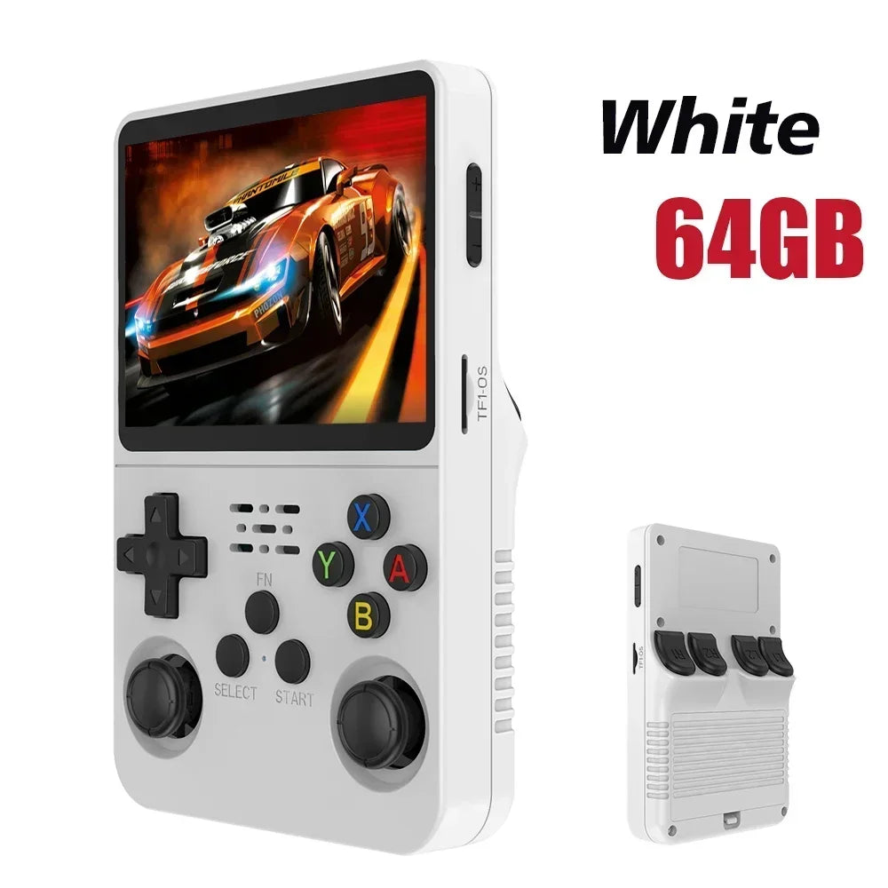 Max 256G Retro Handheld Game Console Linux System 3.5Inch IPS Screen Portable Pocket Video Player 2Joystick 64G 128G Games R36S